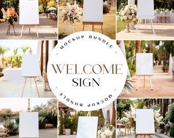 Maqueta de cartel de bienvenida y plano de asientos para boda, lienzo 3:4 (PSD)