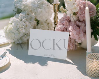 Insert Card Mockup, 5x3.5 Card Mockup, Rsvp Card Mockup, Invite Rsvp Mockup, Business Card Mockup, Wedding Thank You Card Mockup