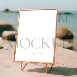 Hochzeit Tischnummer Mockup 5x7 Tischnummer Mockup Hochzeitsschild Mockup Tischnummer Schild Mockup 5x7 Rahmen Mockup Bar Menü MockUp PSD Mockup