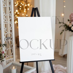 Wedding Welcome Sign Mockup, Easel Sign Mockup 18x24, Wedding Sign Mockup, Seating Chart Mockup, Wedding Poster Mockup, Party Sign Mock