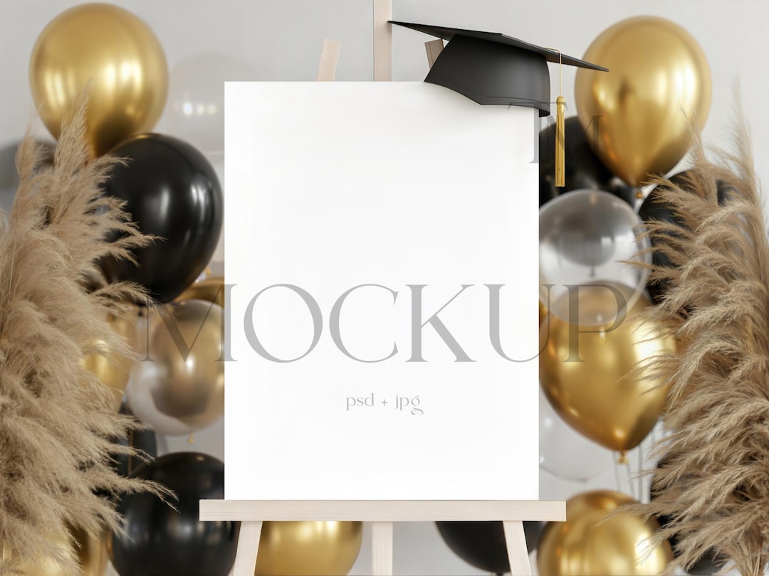 18x24 Graduation Mockup – Vertical Grad Party Welcome Sign Easel ...