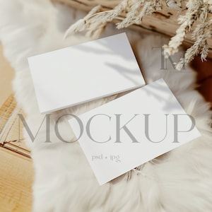 3,5x2 e 5x3,5 Cartões Mockup, 3,5x2 Cartão Mockup, Cartão de Visita Mockup, Cartão de Assento Mockup, Cartão de Buffet Mockup, Cartão Tenda Mockup, Negócio Mockup