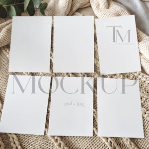 Duschspiele Mockup, Sitzplan Karten Mockup, Brautspiel Karten Mockup, Karten Mockup Set, 5x7 Karten Mockup, PSD Kartenreihe Mockup
