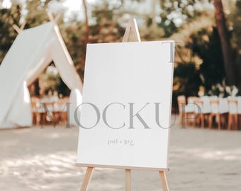 Wedding Easel Mockup, 18x24 Welcome Sign Mockup, Wedding Poster Mockup, Seating Chart Mockup, Event Welcome Mockup, Shower Sign Mockup CP2