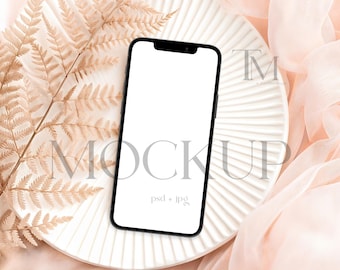 Smartphone-Mockup, iPhone Bildschirm Mockup, Geräte Mockup, 1080x1920 Mockup, elektronische Einladung Mockup, Handy Mockup PSD JPEG, Evite Mockup