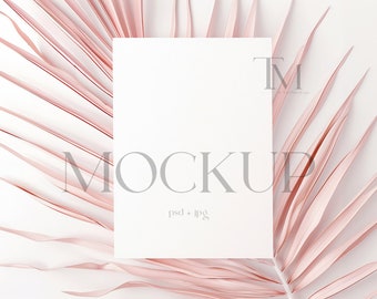 Neutral Card Mockup, Wedding Card Mockup, Invitations Card Mockup, Boho Wedding Invitation Mockup, Greeting Card Mock Up Birthday, Boho Mock
