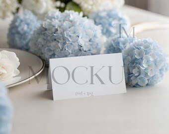 Floral Place Card Mockup, Tent Fold Place Card Mockup, Minimal Name Card Mockup, Business Card Mockup, Wedding Stationery Mockup, Card Mock