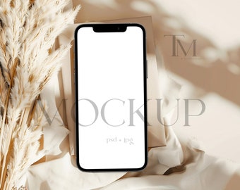 iPhone Screen Mockup, Device Mockup, 1080x1920 Mockup, Electronic Invite Mock, Smartphone Mockup, Cellphone Mockup PSD JPEG, Evite Mock Up