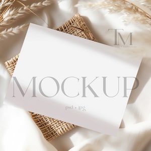 200x300 Kartenmodell, Hochzeitseinladung Mockup, 200x300 horizontale Einladungskarte Mockup, horizontales Kartenmodell, Landschaftsmodell, Einladungsmodell