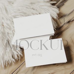 3.5x2 Karten Mockup, Boho Visitenkarte Mockup, 3.5x2 Mock, Neutral Tischkarte Mockup, Branding Mockup, Food Label Mockup, Tent Card Mockup
