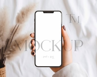 iPhone Screen Mockup, Device Mockup, 1080x1920 Mockup, Electronic Invite Mock, Smartphone Mockup, Cellphone Mockup PSD JPEG, Evite Mock Up