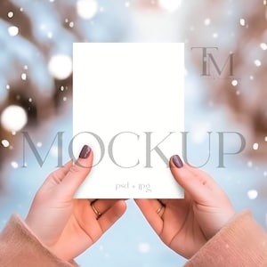 Feiertagskarten Mockup, Weihnachtskarten Mockup 13x18, Weihnachtskarten MockUp, Weihnachtskarten Mockup, 5x7 Mockup, CH5
