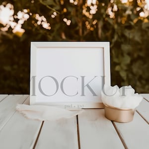 Wedding Table Sign Mockup, Photo Frame Mockup, 10x8 Horizontal Mockup, Signage Mockup, 10x8 Frame Mockup, Framed Table Number Sign Mockup