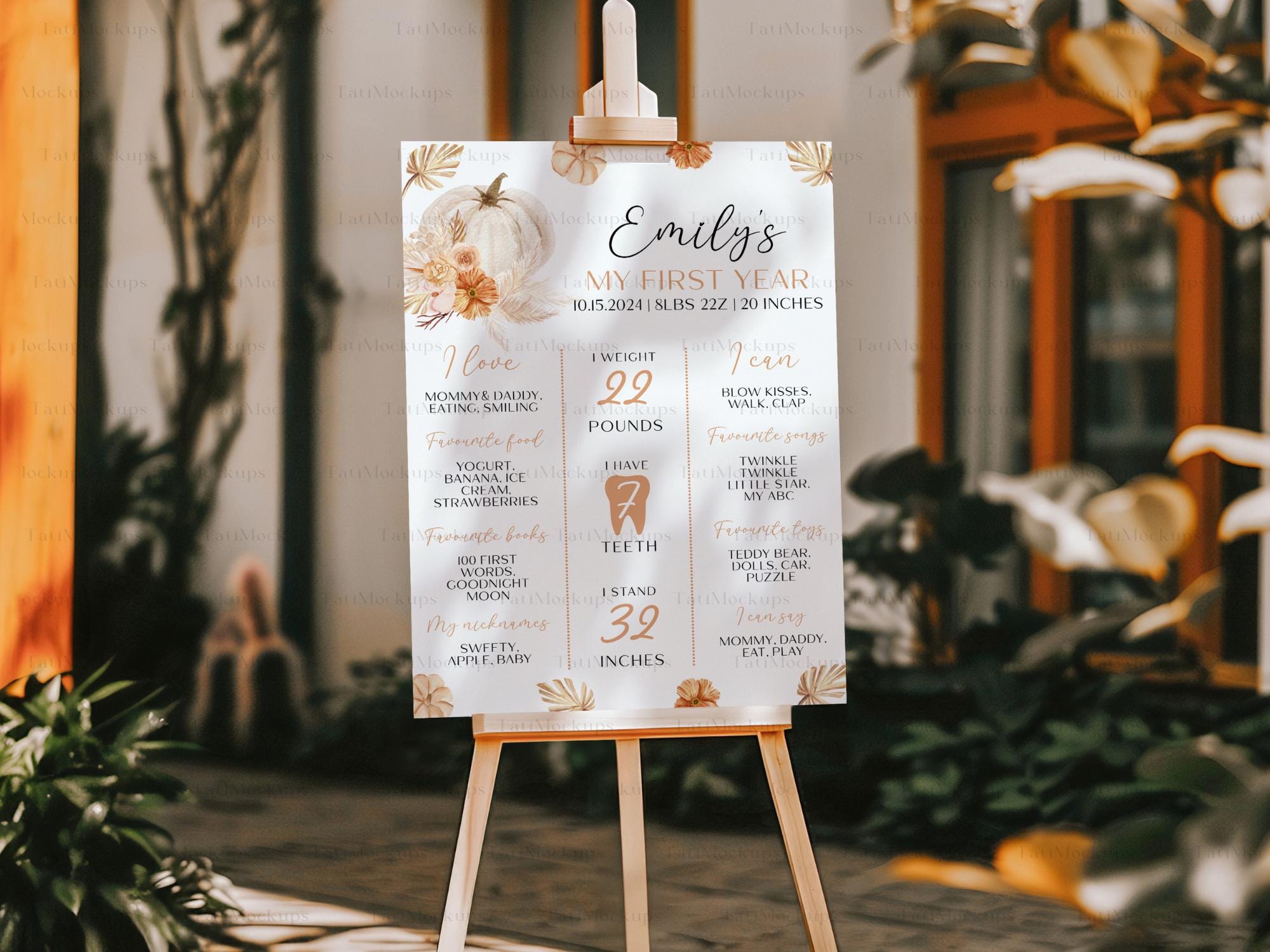 Easel Welcome Sign Mockup, 18x24 Poster Display (PSD & JPG) - Etsy