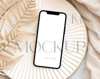 Telefon Bildschirm Mockup, 1080x1920 Mockup, elektronisches Invite Mockup, Smartphone Mockup, iPhone Einladung Mockup, Boho Evite Phone Mockup