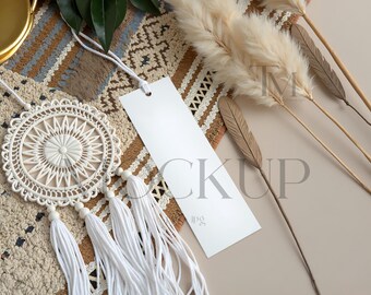 Hochzeit Fotoautomat Mockup, Boho Lesezeichen Mockup, bearbeitbares 2x6 Lesezeichen Mockup, rustikaler Fotostreifen Mockup, neutrales 2x6 Lesezeichen Mockup