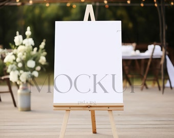 Wedding Sign Mockup, 16x20 Garden Venue Poster Display PSD (Digital Download)