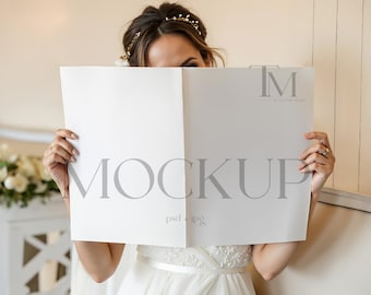 Maqueta de periódico para bodas, maqueta de periódico sensacionalista, maqueta de periódico doble, maqueta de periódico en blanco, maqueta de periódico en formato Psd, maqueta de periódico A4
