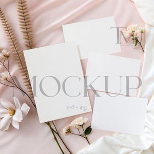 Invitation And Rsvp Mockup, Wedding Invitation Suite Mockup, Invitation Suite Smart Object Mock Up, Baby Suite Mockup, Invitation Set Mockup