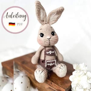 Häkelanleitung Lederhose Hase „Honey“