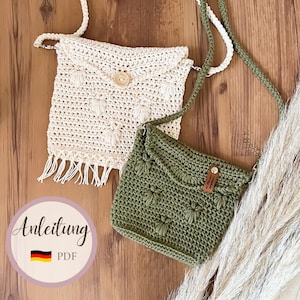 Häkelanleitung Boho Tasche für Dirndl und Alltag