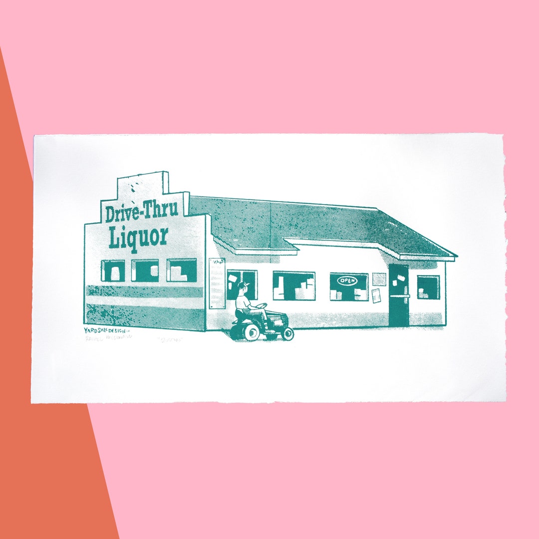 Ruston Drivethru Daiquiri Legend Screen Print Etsy