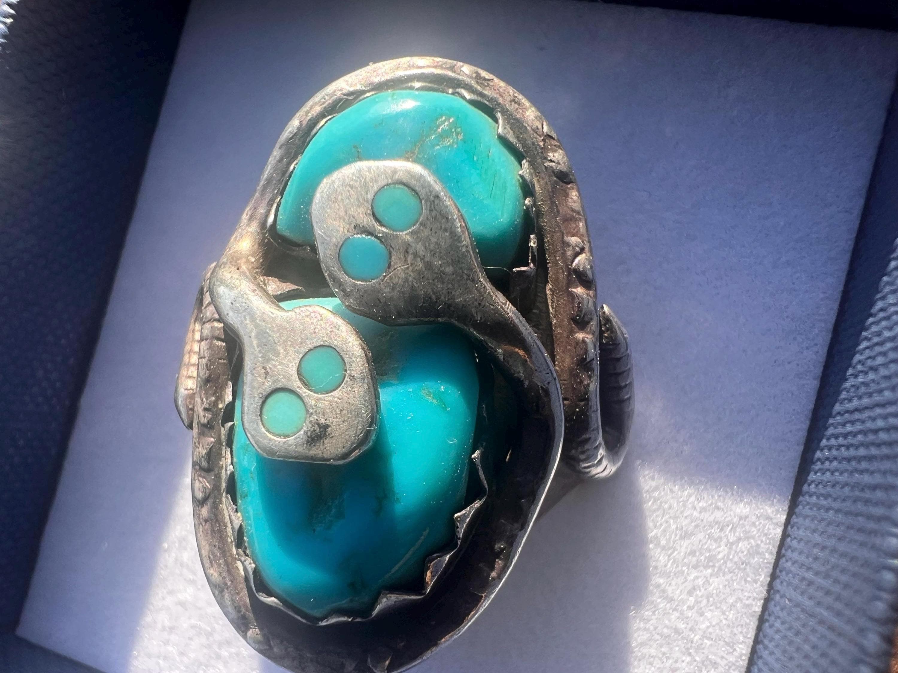 Vintage Effie C Zuni Ring - Etsy