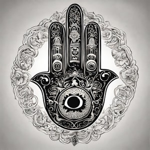 8 Hamsa Hand Brushset | Mandala Stamps | Ornamental Brushset | Evil Eye Tattoo | Hand of Fatima | Spiritual Procreate | Hamsa Tattoo