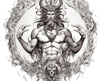 Greek Gods Mythology Tattoo Brush Set | Realistic Roman Statue Designs for Procreate | Digital Download