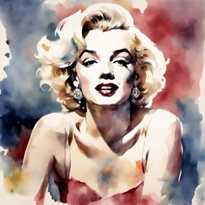 8 Marilyn Monroe PNG-clipart, aquarel Monroe silhouet Hollywood filmster tekening illustratie, Marilyn Monroe Pose kaart maken ambacht
