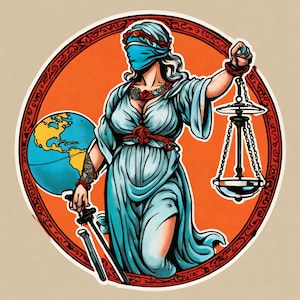 Lady justice tattoo , lady justice , PNG SVG File Lady Justice - Justicia - Goddess Of Justice - Stencil For Cricut -