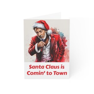 Cartão de Natal - Bruce Springsteen, Papai Noel está chegando à cidade, Feliz Natal, bebê