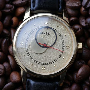 Watch Raketa Copernicus, Vintage Mechanical Watch for Men, Moon Phase, Perfect Gift for Him, Christmas Present
