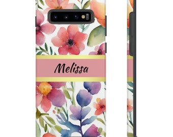 Personalized Watercolor Phone Case | floral phone case