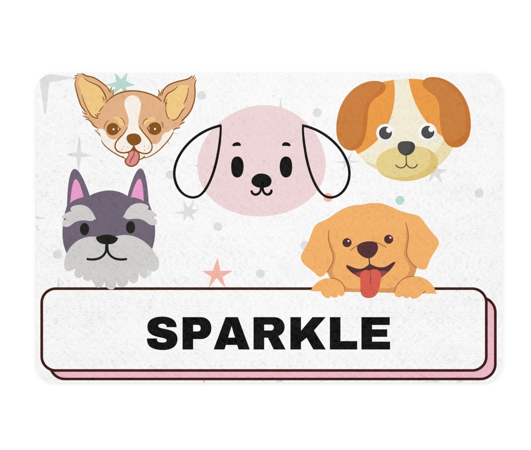 Custom Dog Food Mat 12x18, Personalized Dog Food Mat, Personalized, Dog