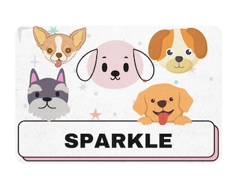 Custom Dog Food Mat (12x18), Personalized Dog Food Mat, Personalized, Dog Placemat, Custom Dog Bowl Mat, Personalized Pet Mat, Customized