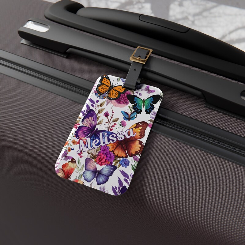 BUTTERFLY CUSTOMISABLE LUGGAGE TAG main image 0
