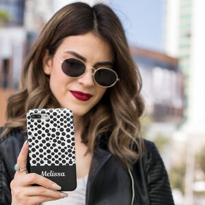 Personalized Phone Case, Polka Dot Phone Case for iPhone 14 13 12 11 Pro Max case  and more, Case for Samsung Galaxy, Case for Google Pixel
