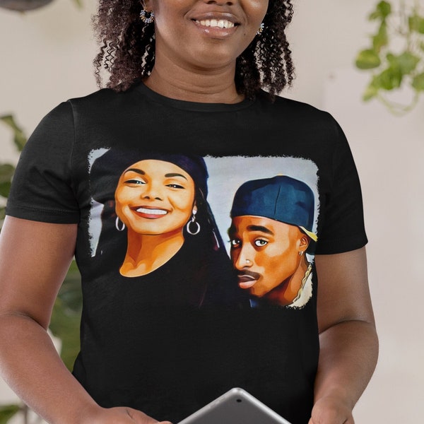 T-Shirt Poetic Justice 90s Movie Janet Jackson Tupac Graphic Tee