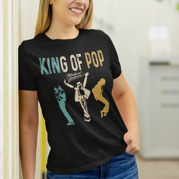 T-Shirt Michael Jackson King Of Pop MJ Graphic Tee