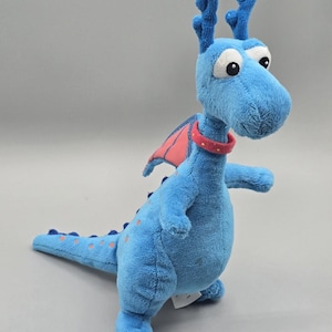 Doc McStuffins Plush Blue STUFFY THE DRAGON Stuffed Animal Disney Store 9&quot; Toy