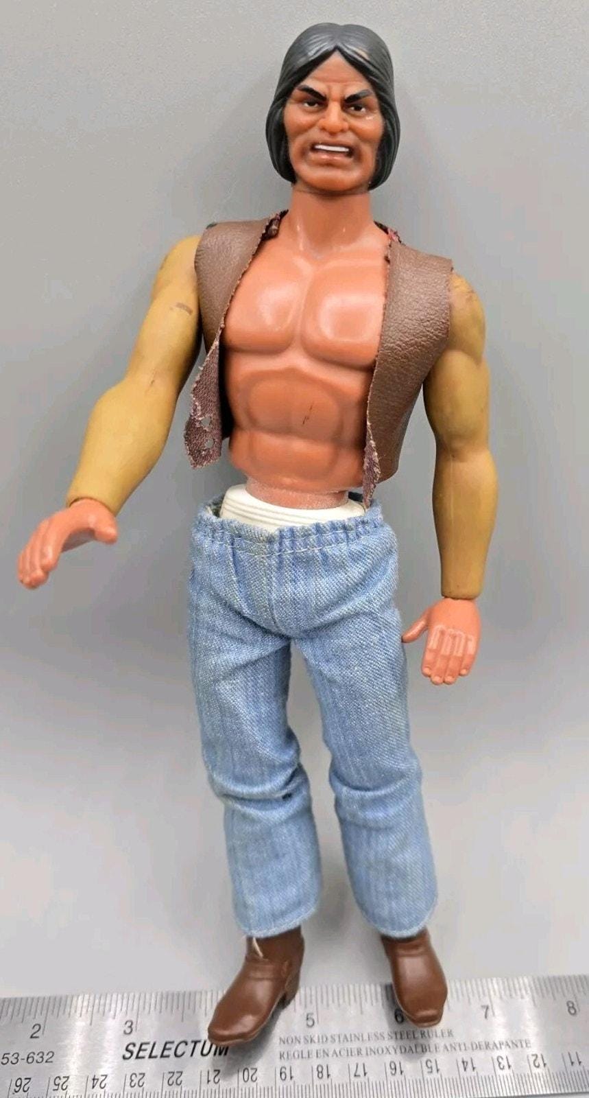 1975 Vintage Mattel Big Jim Wolf PACK WARPATH. Incomplete, Rare