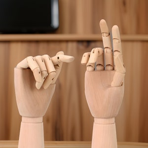 Wooden Hand Model 