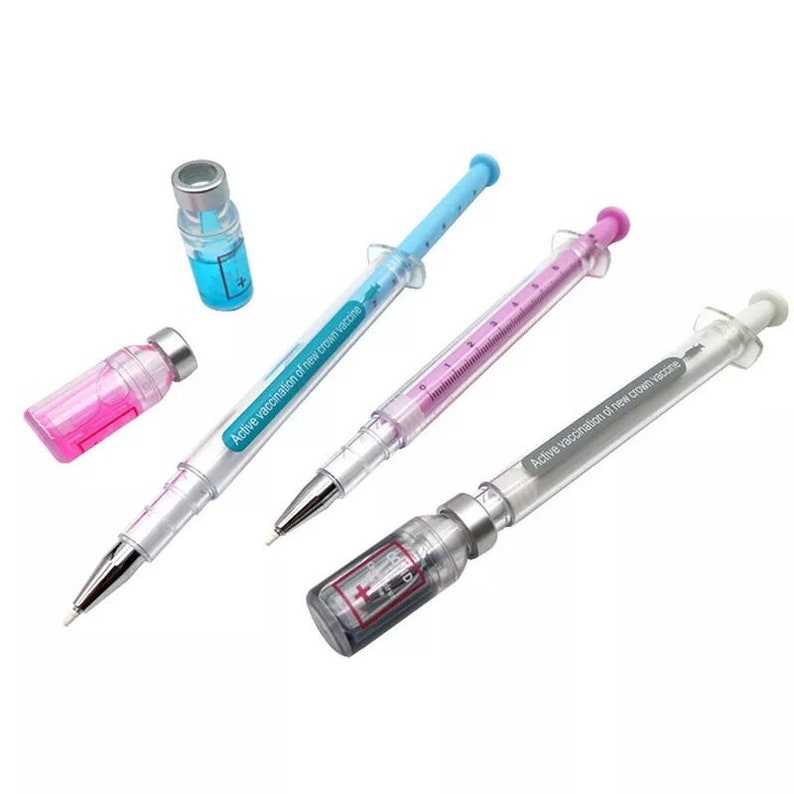 Syringe Gel Pen | Nurse Appreciation, Doctor, Healthcare Gift (0.5mm) image 3