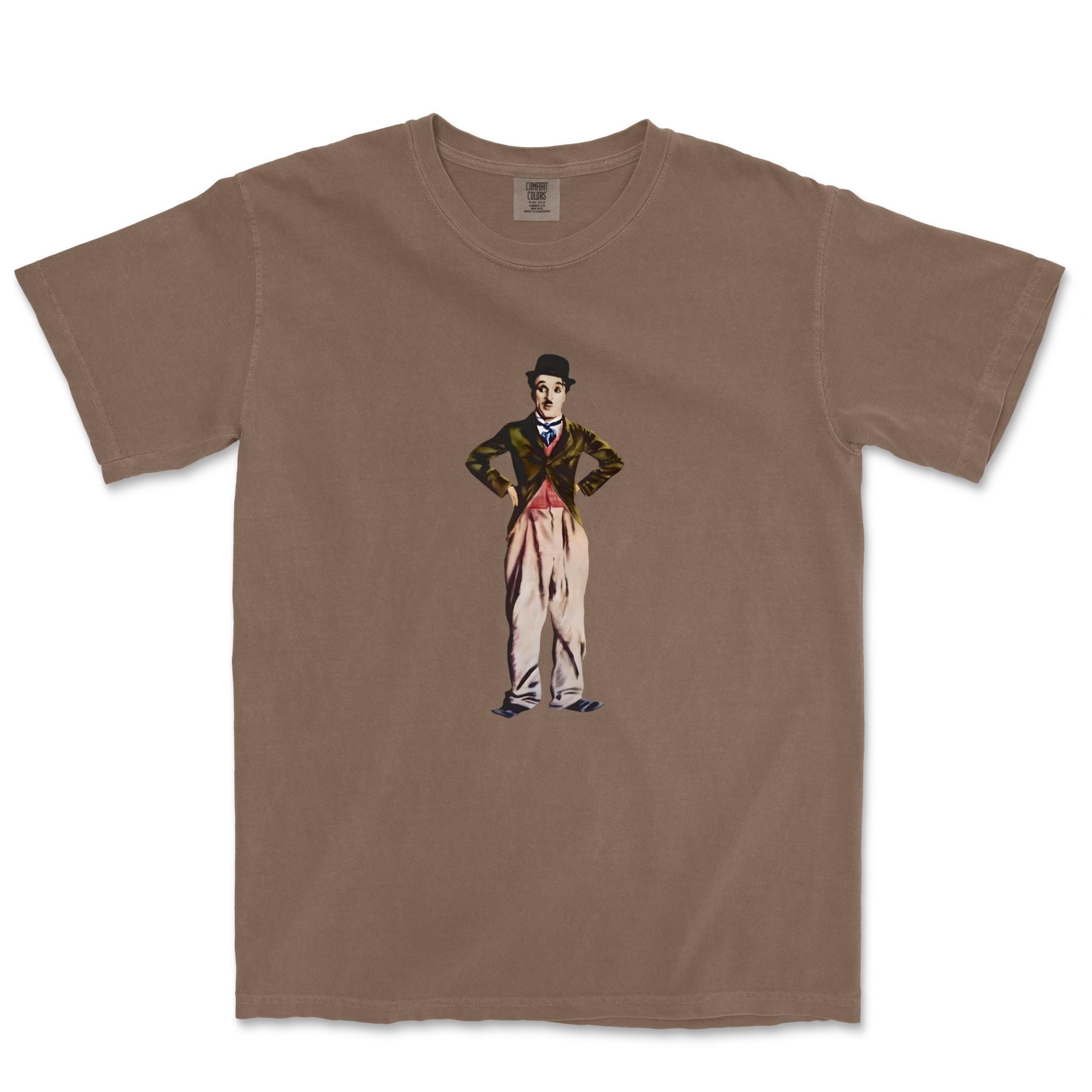 Débardeur Homme Charlie Chaplin Bâton - Coton, Personnalisé, Blanc, Fait En Italie