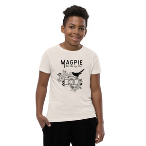 Koszulka z krótkim rękawem dla młodzieży Magpie Birding Co.
