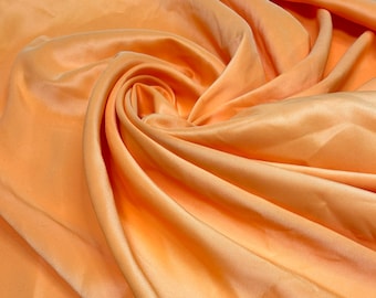 Satin Fabric Bridal Fabric Orange Fabric Dress Fabric First Quality Soft Textured