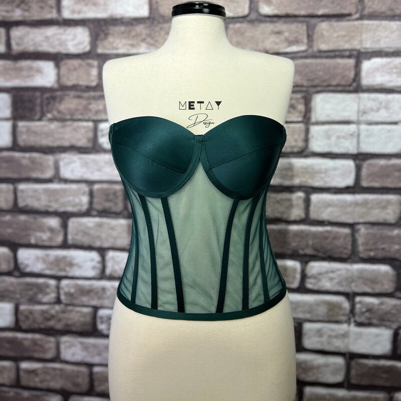 Emerald Straight Cut Underbust Corset main image 1