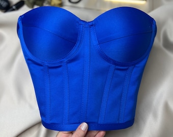 Korsett Satin Hochzeitskleid Korsett Korsett Schnittmuster Korsett Braut Bustier Korsett Korsett Vintage Handarbeit.