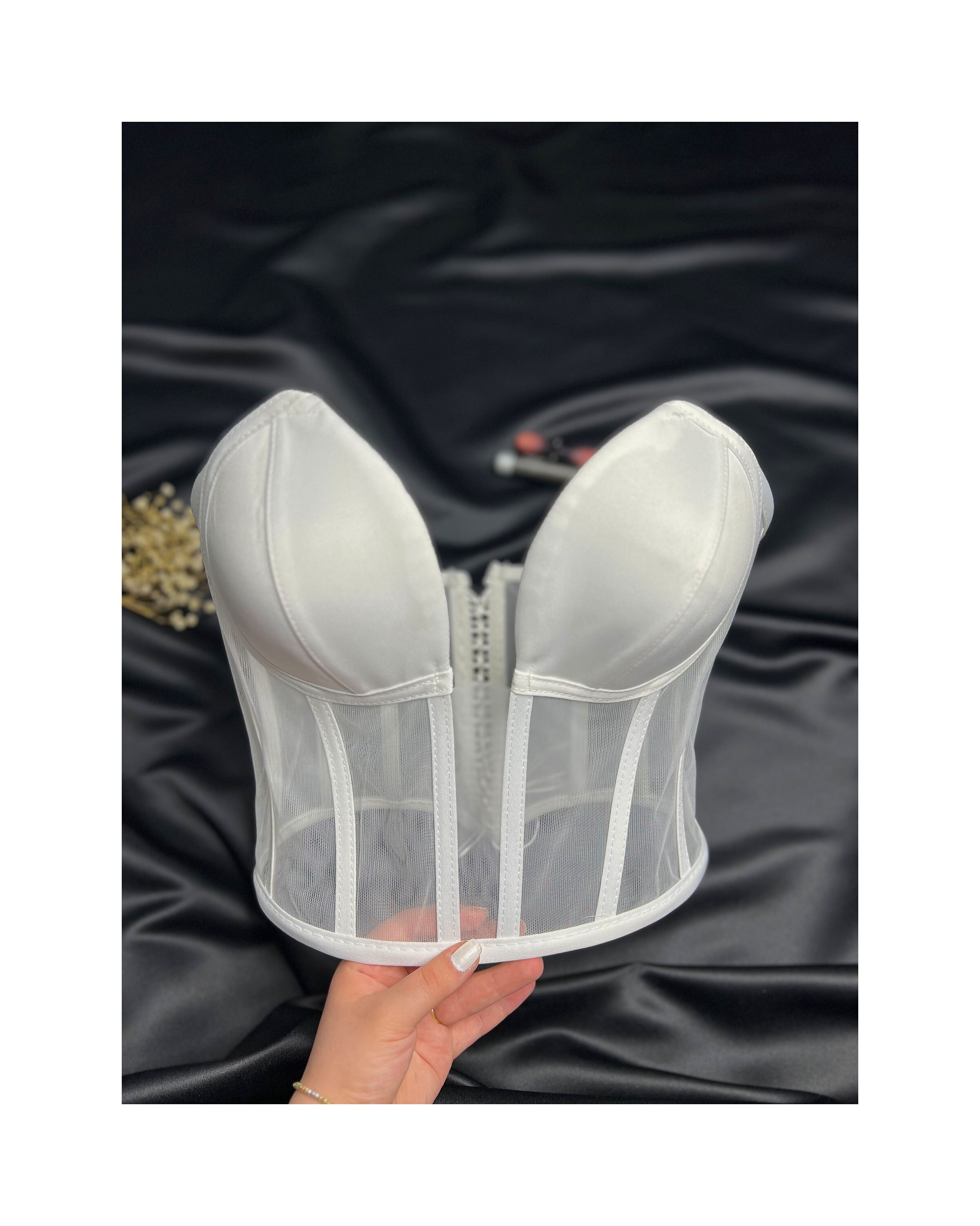 Canottiera sexy da donna con strass trasparente a crop top maglietta oversize da donna, argento, XS Canottiera sexy da donna con strass trasparente a crop top maglietta oversize da donna, argento, XS